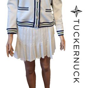 Tuckernuck White and Fresh Buds Tennis Skirt NWT White Small